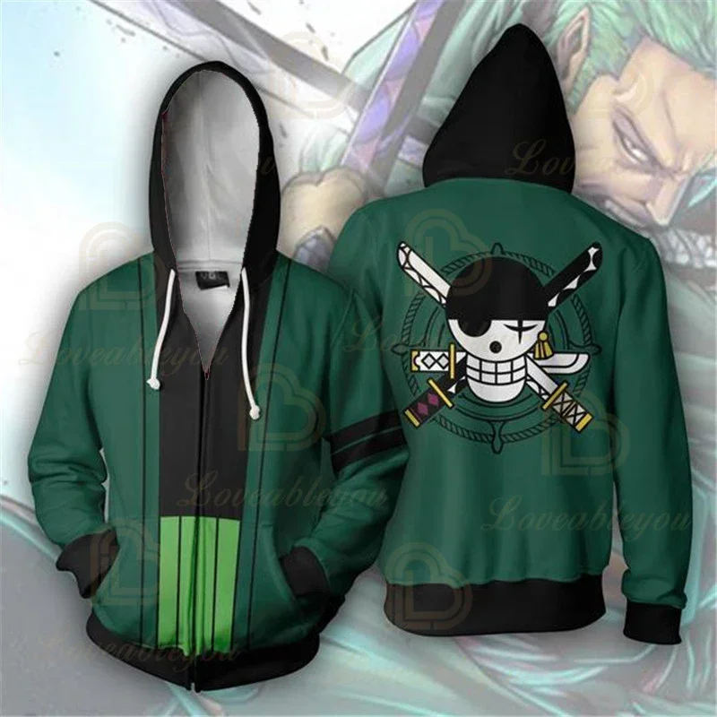 Anime One P Hoodies 3D-Druck Pullover Sweatshirt Monkey D Ruffy Ace Sabo Shanks Law Battle Trainingsanzug Outfit Lässige Oberbekleidung