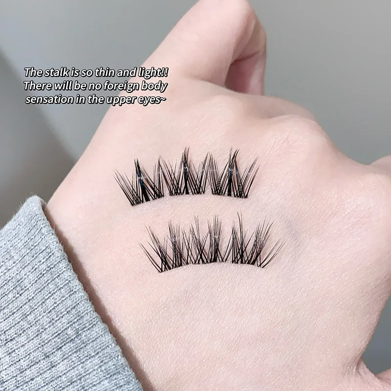 Gege Bear 接着剤不要のつけまつげ - 軽量で自然な外観、初心者に最適、小さな目にも最適