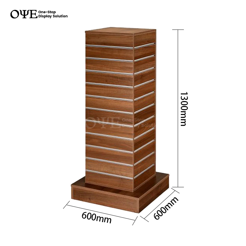 custom.Custom Retail Store Floor wooden wooden shop Display Stand mdf Slatwall Display Rack double Sided Slatwall Display