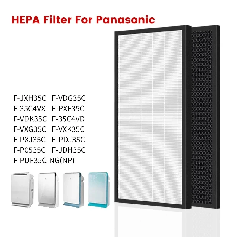 HEPA Filter Kit For Panasonic F-PXF35C F-PDF35C F-VXG35C F-VDG35C F-PDJ35C F-PXJ35C F-JXH35C F-JDH35C F-36C4VD Air Purifier