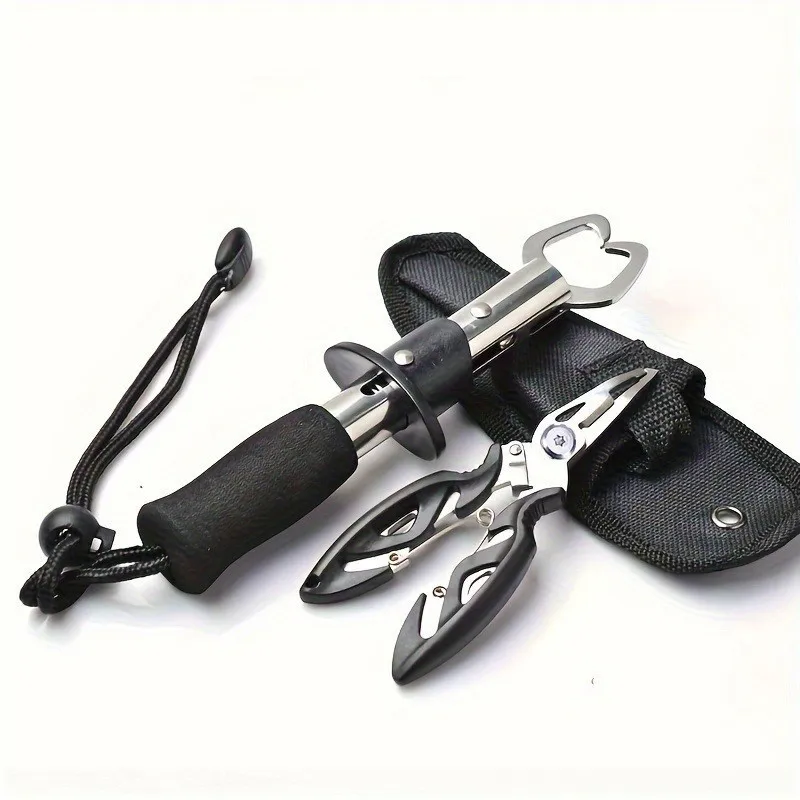 Luya pliers stainless steel set combination stainless steel fish catcher straight handle fish controller small Luya pliers Tool