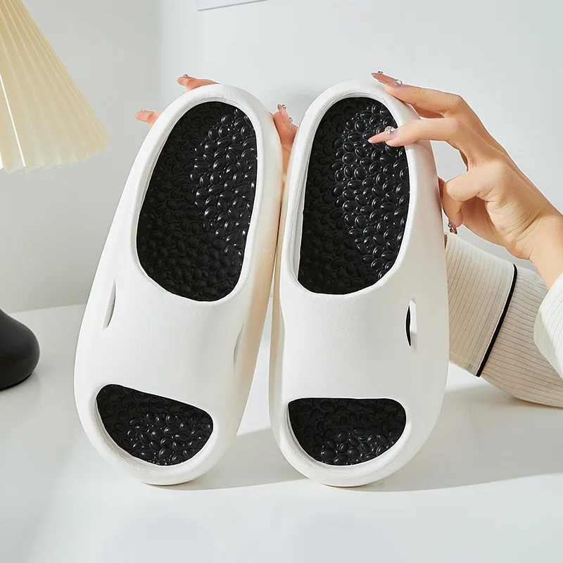 Summer Beach Slippers Men Women Indoor Eva Cool Soft Bottom Sandals Trend Unisex Sports Massage Slides Light Weight Shoes