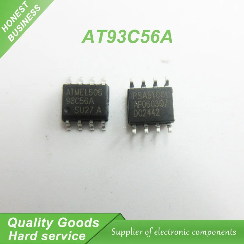 10PCS AT93C56A 93C56A 93C56 AT93C56 SOP-8 EEPROM 256x8 new original