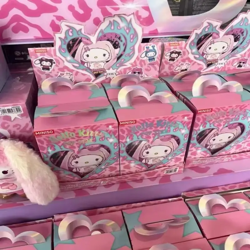 

Горячая оригинальная слепая коробка Hello Kitty Popstar Series Mystery Box кукла кулон настольная кукла украшение орнамент для девочек подарки