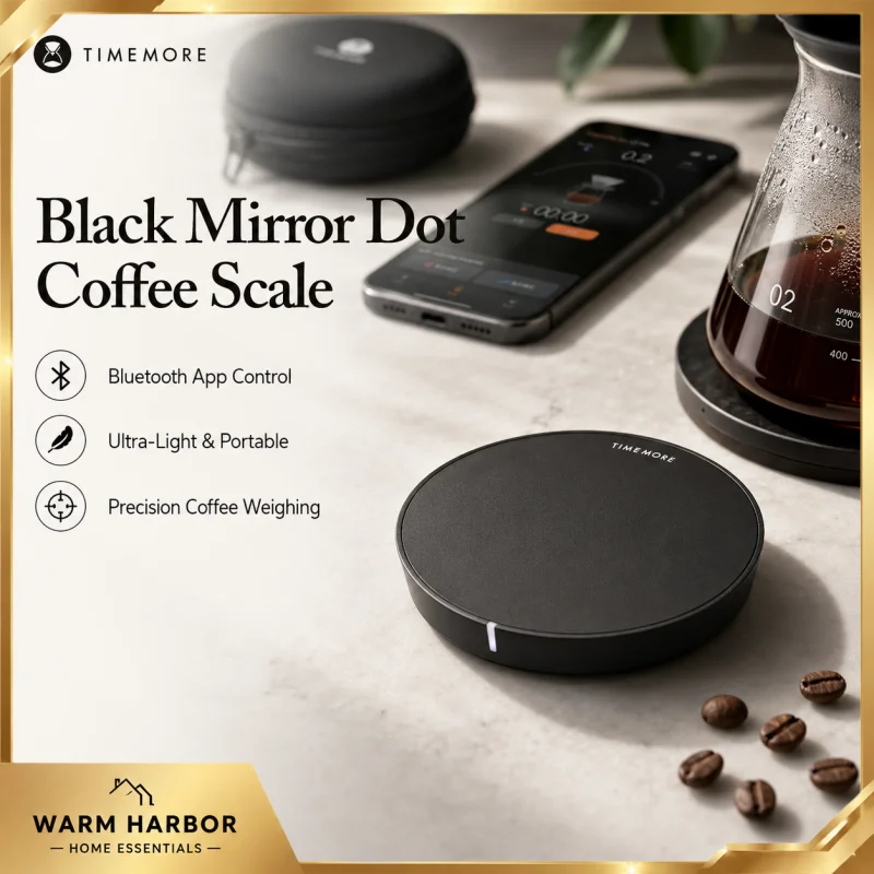 Timemore Black Mirror Dot Coffee Scale Smart Electronic Scale Bluetooth App Connected Thin Light Digital Weighing For Barista