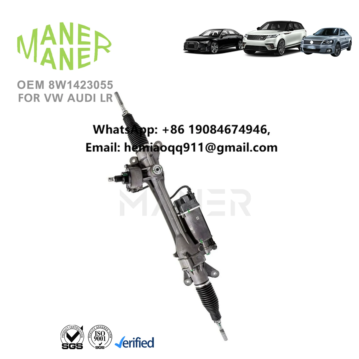 MANER 8W1423055 8W1423055 AE 8W1423055 AJ Auto Steering Systems Electronic Power Steering Rack Gear for Audi A4 A5