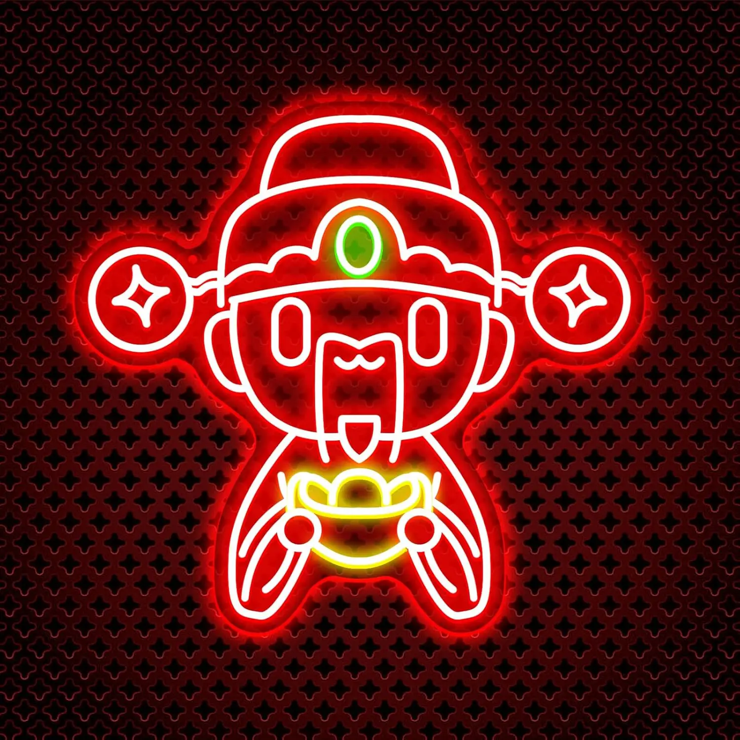

Chinese God of Wealth (Cai Shen) Neon Sign LED Lucky Money Symbol Attract Fortune & Prosperity Decor Brings Wealth&Good Fortune