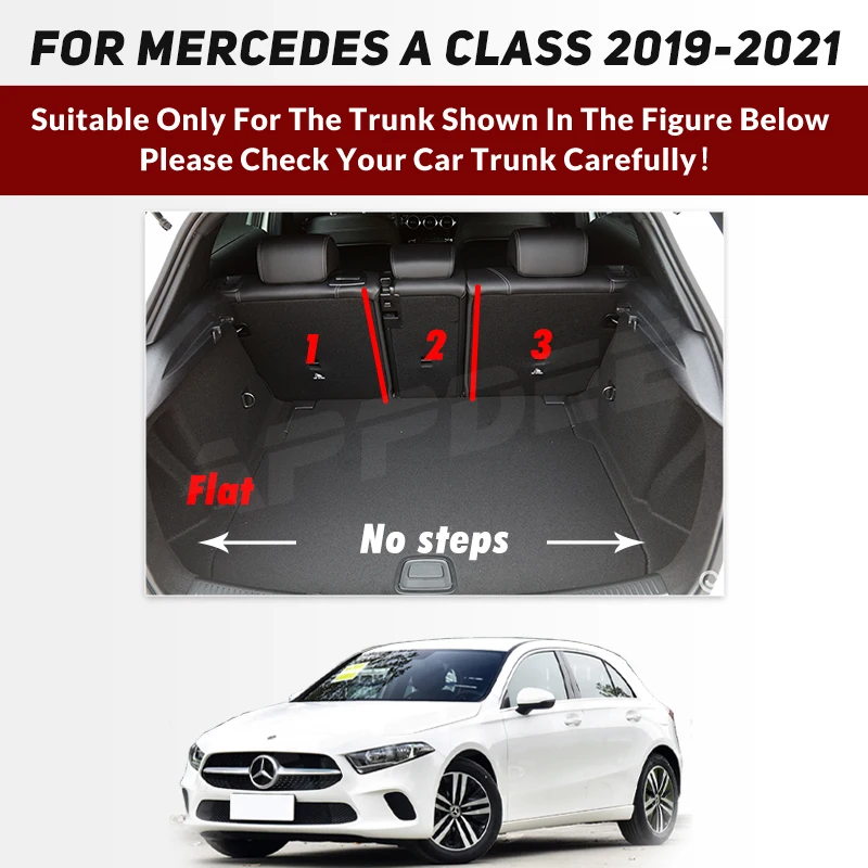 Mata bagażnika samochodowego do Mercedes Benz A Class W177 A180 A200 A200 A220 2019 2020 2021 Niestandardowe akcesoria samochodowe Automatyczna