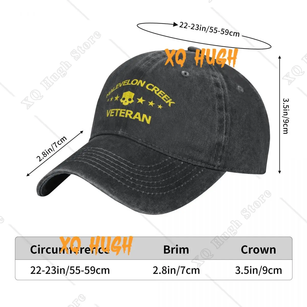 Men Women Helldivers 2 Malevelon Creek Baseball Cap Fashion Distressed Denim Headwear Adjustable