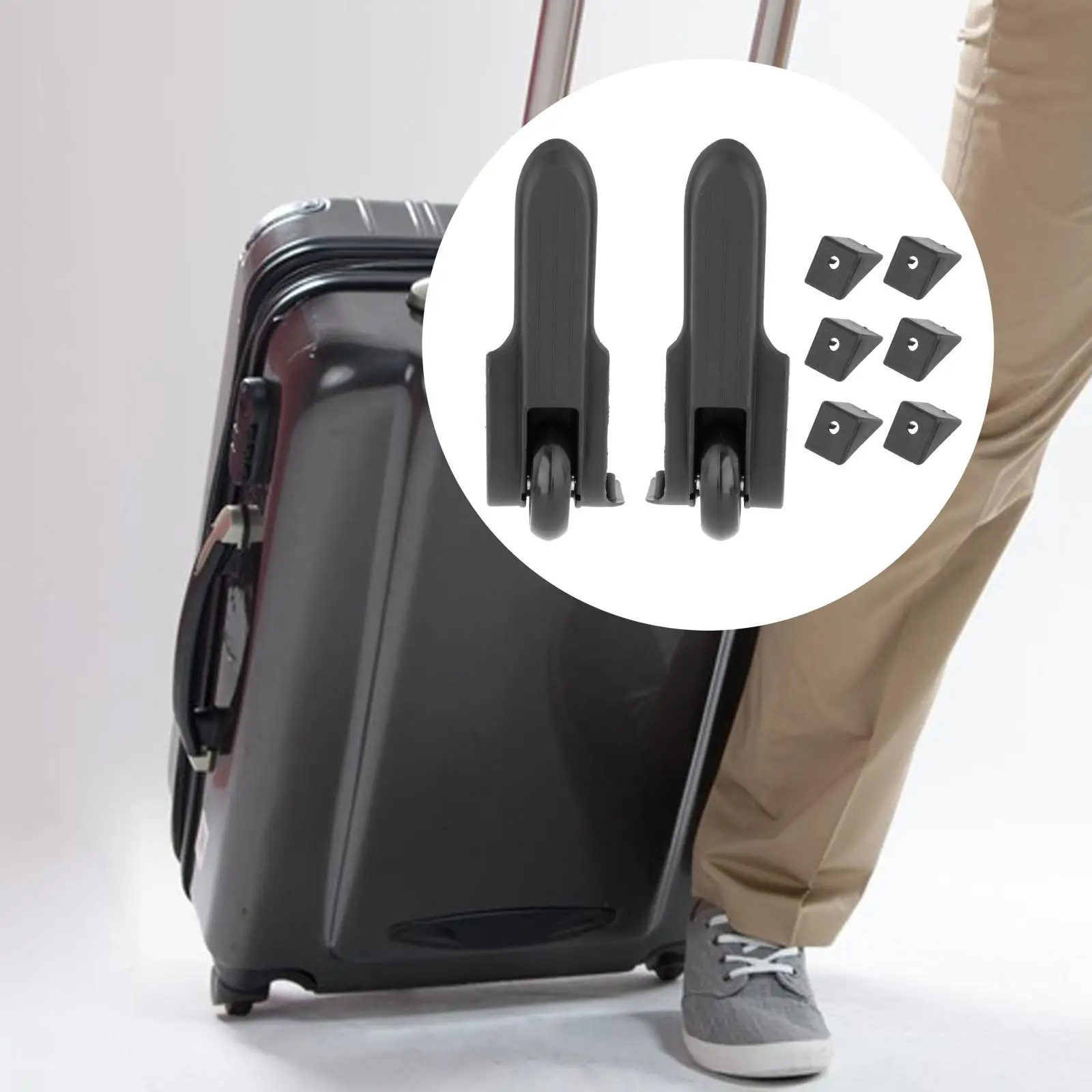 Luggage Wheel Suitcase Weels Swivel Wheel Trolley Bags directional Wheel