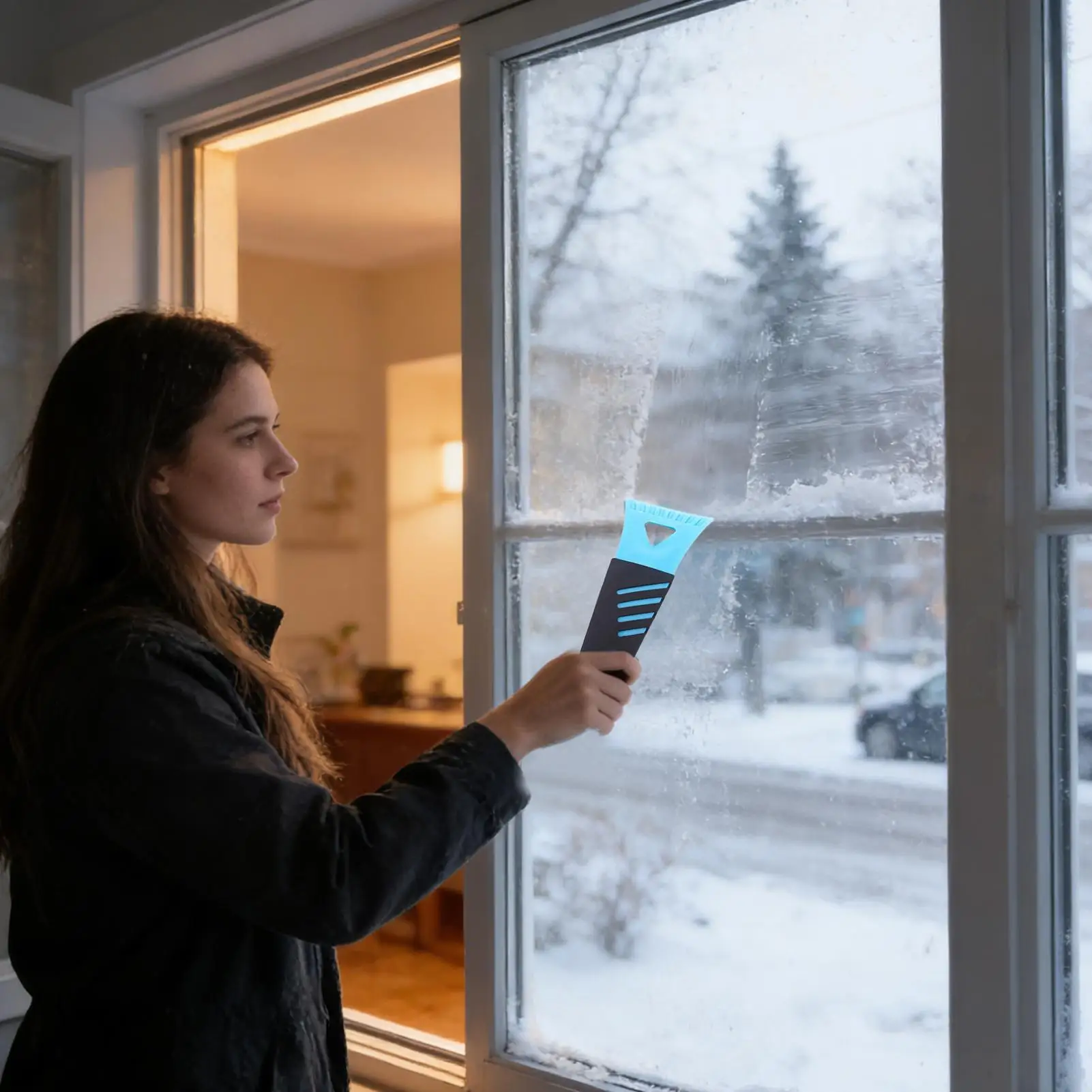 

Скребок для льда, эргономичный маленький многофункциональный автомобильный аксессуар, скребок для лобового стекла автомобиля для грузовика, внедорожника, срочная очистка крыши автомобиля
