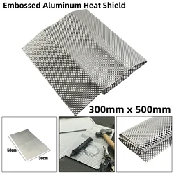 300mmx500mm Embossed Aluminum Heat Shield Turbo Manifold Exhausts Electrical Engine Heat Insulation Plat