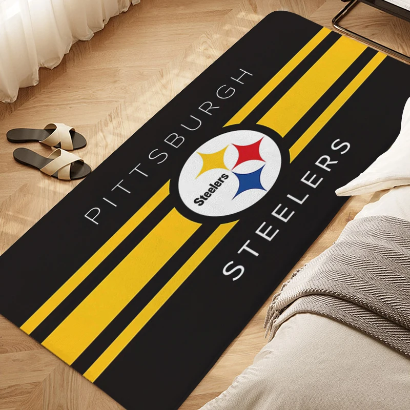 Bedroom Rug D-Steelers Custom Doormat Entrance Door Entryway Porch Foot Mat Non-slip Hallway Corridor Carpet Slip-resistant