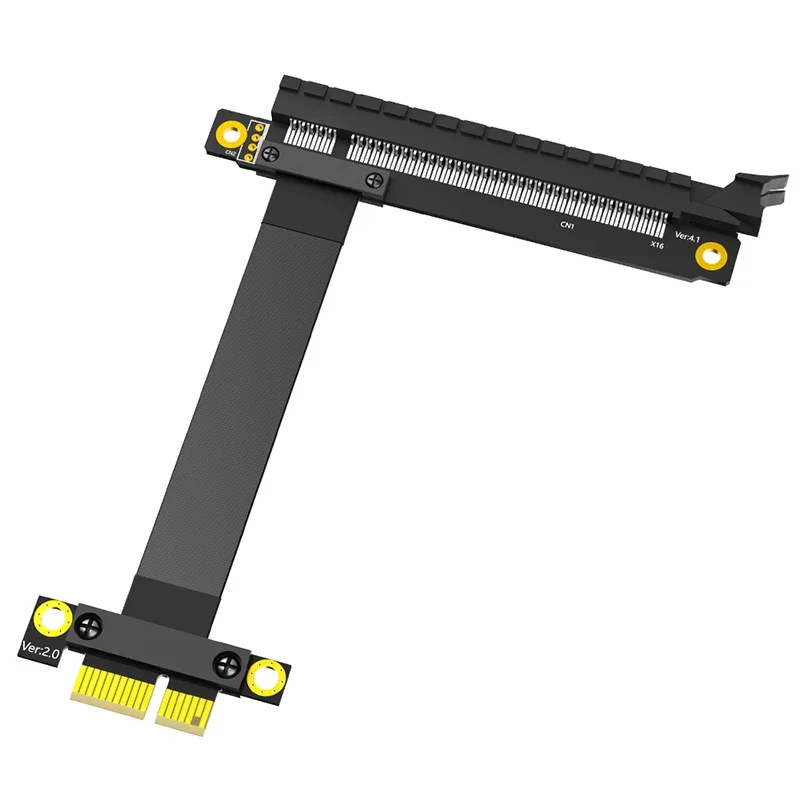 

NEW PCIE X1 to X16 Riser Extension Cable Gold-plated Connector PCI Express 1X Male to 16x Female Slot PCI-E Extender Axial Cable