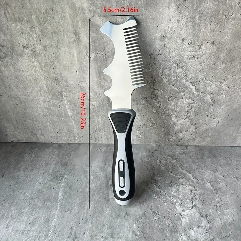 Stainless Steel Multi-Functional Cleaning Tool, Thickened Roller Dog Scraper, Adhesive Remover, Putty Knife, Paint Can Opener