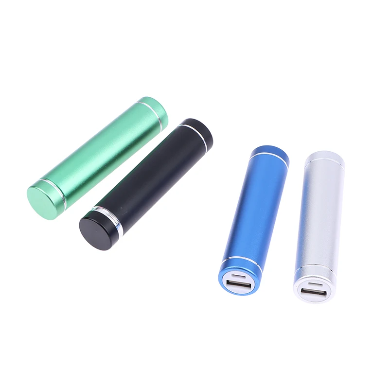 18650 Power Bank Case Kit, Cylindrical Aluminum Alloy Welding-free Battery Box, Micro USB Mobile Power Supply DIY Kit