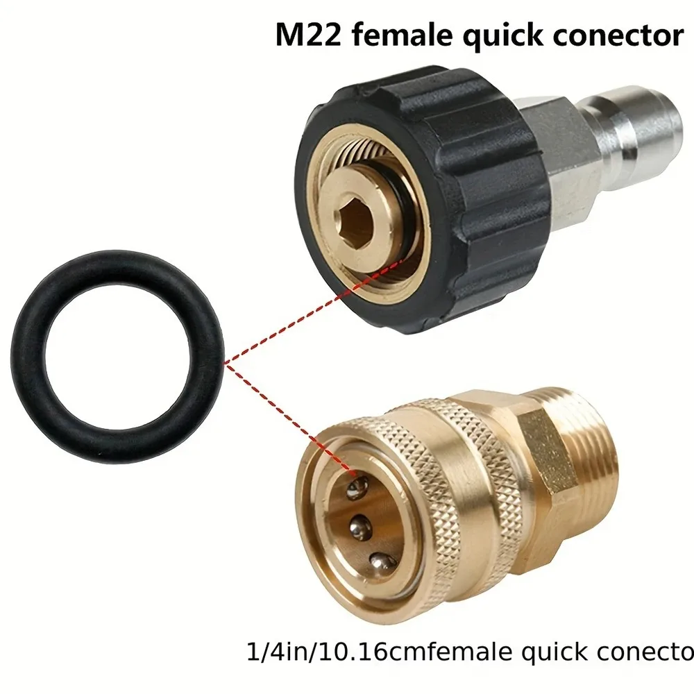O-خواتم ارتفاع ضغط الختم ل خرطوم غسالة الضغط قطع الاتصال السريع أدوات الموصل بالجملة 100/50 قطعة/المجموعة O-خواتم 1/4 M22 3/8 #4