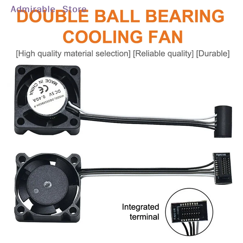[W]2510 Fan For Bambu Lab X1/P1 Hotend Cooling Fan With Cable Rapid Cooling Fan For Bambu X1C P1S P1P 3D Printer Accessories