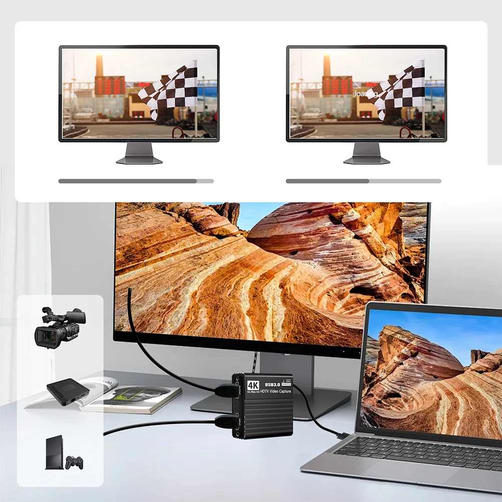 USB 3.0 ライブレコーダー グラバー キャプチャラー 4K HDMI 対応オーディオ ビデオ キャプチャ カード 1080P 60FPS ストリーミング ゲーム録画用