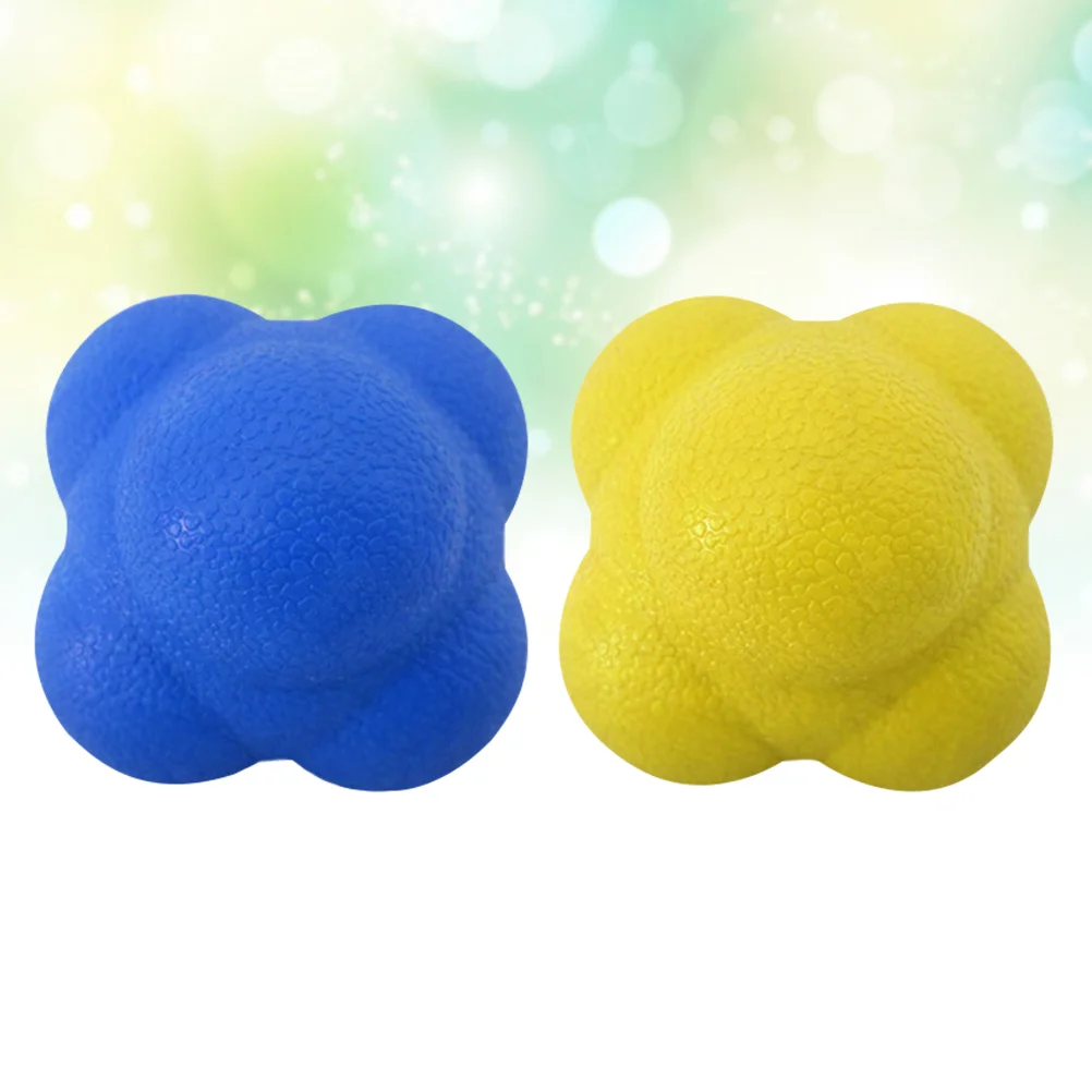 2pcs Agility Reaction Reflex Ball Bouncing Ball Reaction Training Ball Exercise Fitness Ball (Random Color)