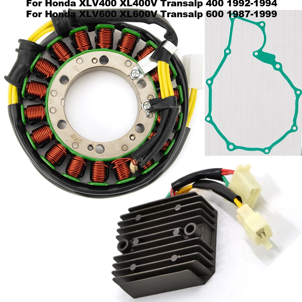 

Motorcycle Regulator Rectifier Stator Coil Gasket For Honda XLV400 XL400V Transalp 400 92-94 XLV600 XL600V Transalp 600 87-99