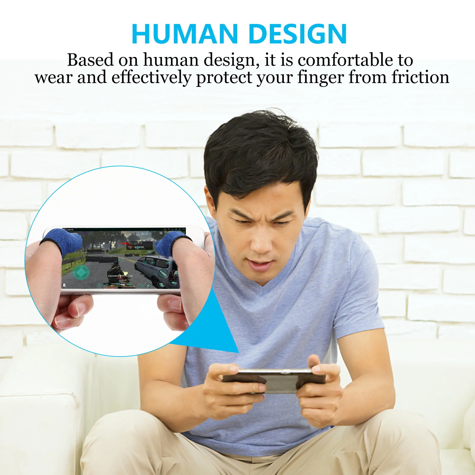 

12Pcs Game Finger Sleeve Sweat Resistant Durable Touch Screen Finger Cover for Mobile Phone Gaming Controller Accessories