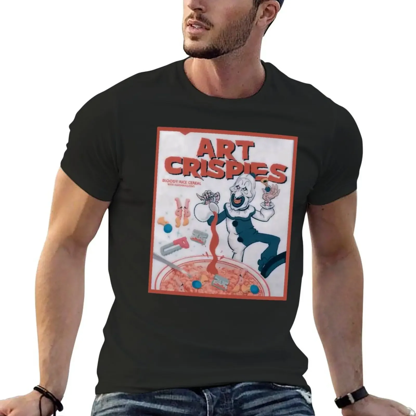 

Art Crispies T-shirt sweat heavyweights vintage clothes black t shirts for men