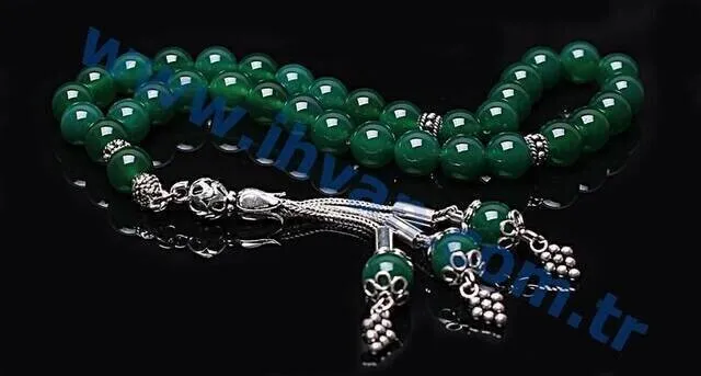 IQRAH Agate Stone Rosary (925 carat Silver)