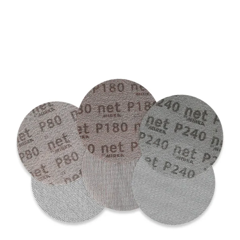 10Pcs Mesh Abrasive Dust Free Sanding Discs 5 Inch 125mm Anti-Blocking Dry Grinding Sandpaper 80 To 240 Grit