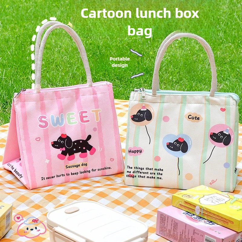 

Cute Cartoon Lunch Box Bag Korean Style Ice Bag For Student Worker Fid Thermal Bag Lunch Storage Bag Back To School Season Gift