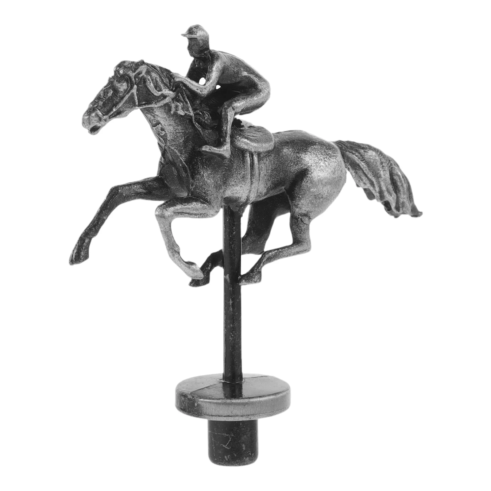 

Horse Racing Chess Pieces Metal Replacement Figures Sturdy Board Game Prop Alloy Figurines for Racing Game