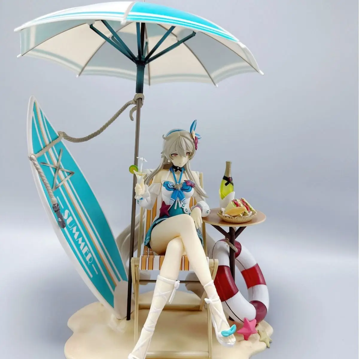 Ming'er House anime peripheral Bong Huai San action figure Qi Yanna Air Lawgiver anime two-dimensional desktop computer case