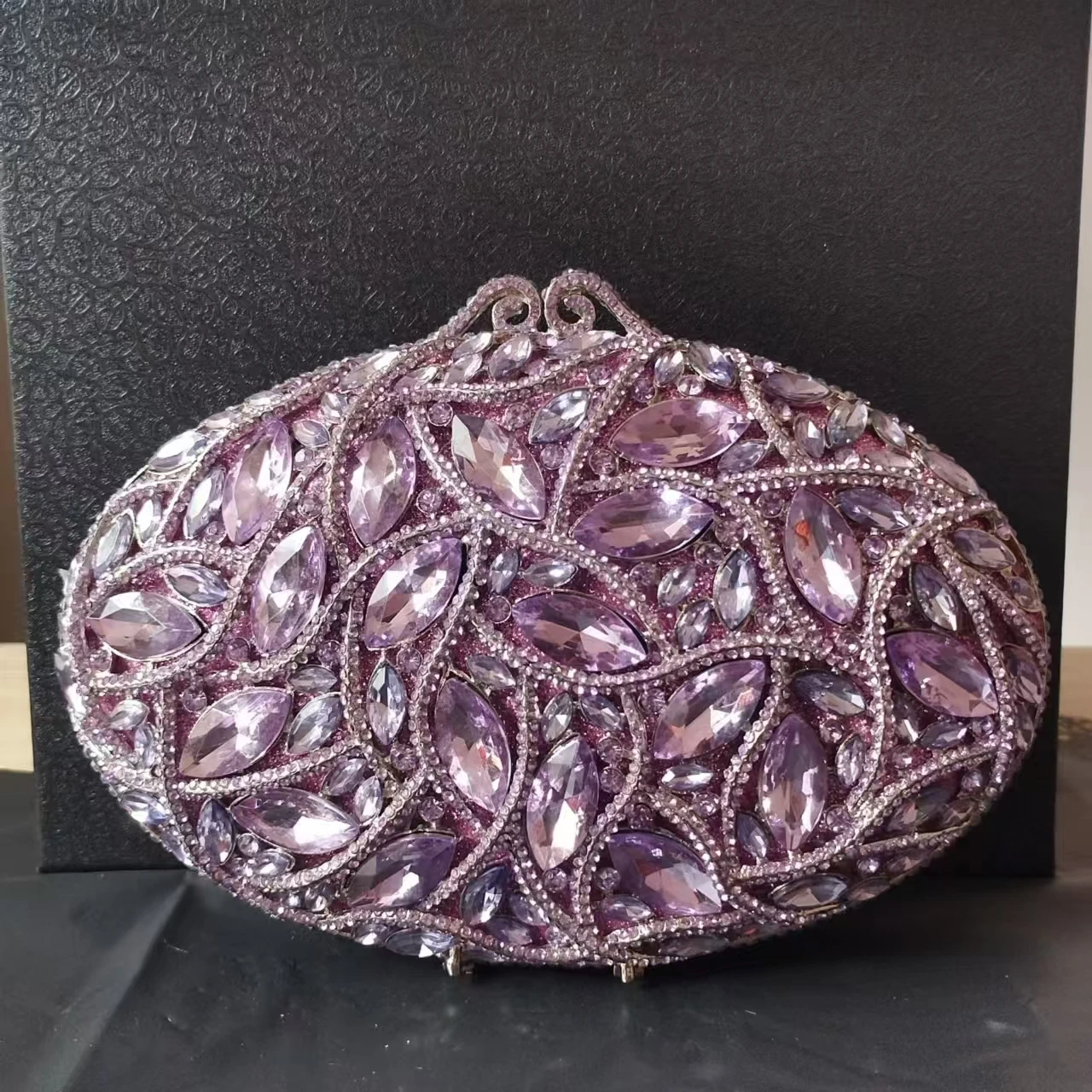 

Женский металлический клатч с лавандовыми драгоценными камнями, женские дневные клатчи, женские вечерние сумки, свадебные сумки, вечерние клатчи, кошелек