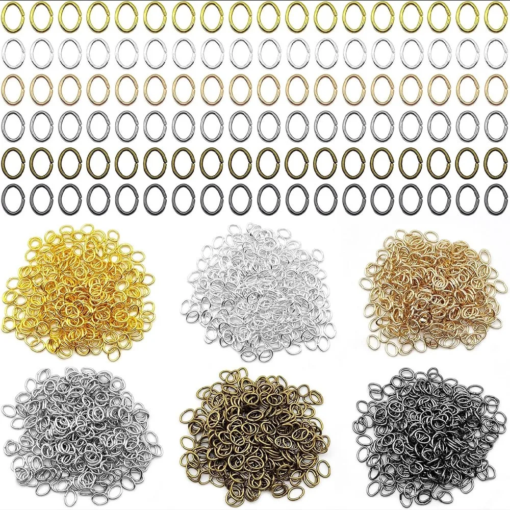100/200/500pcs Open JumpRings for DIY Jewelry Making Findings Connector Supplies Christmas, Halloween, Decoration Accessories