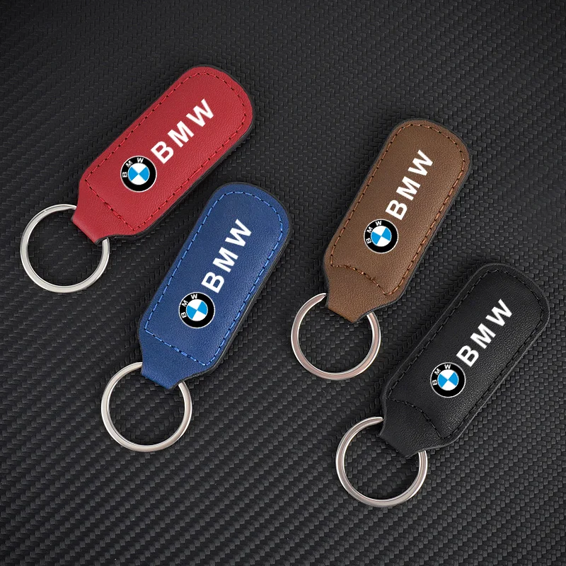 Vintage Leather Car Keychain Key Ring For BMW X1 X2 X3 X5 X4 X6 X7 G30 G20 G32 G11 G12 F40 F30 F20 F10 F34 Interrior Accessories view 3