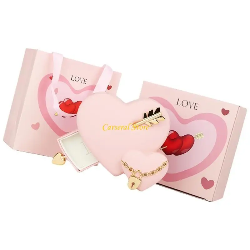 

M4YF Unique Heart Jewelry Display Box with Arrows for Rings and Necklaces