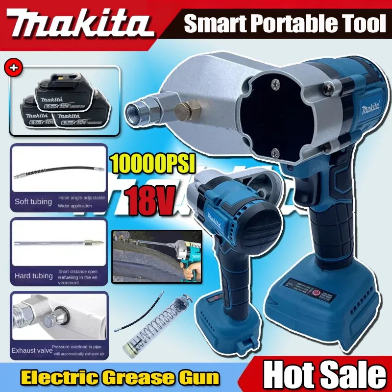 

Makita Brushless Electric Grease Gun Wireless Fully Automatic High-Pressure Excavator Specific Grease Gun For 18V Battery