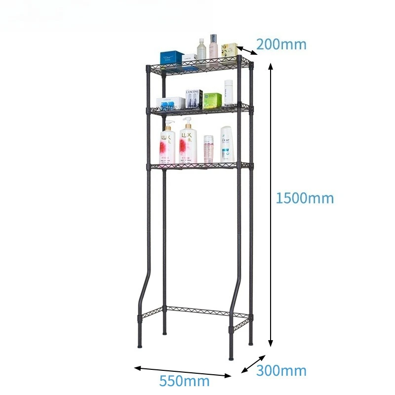 Półka toaletowa od podłogi do sufitu, bez wiercenia, regał do przechowywania pralki, półka toaletowa.
