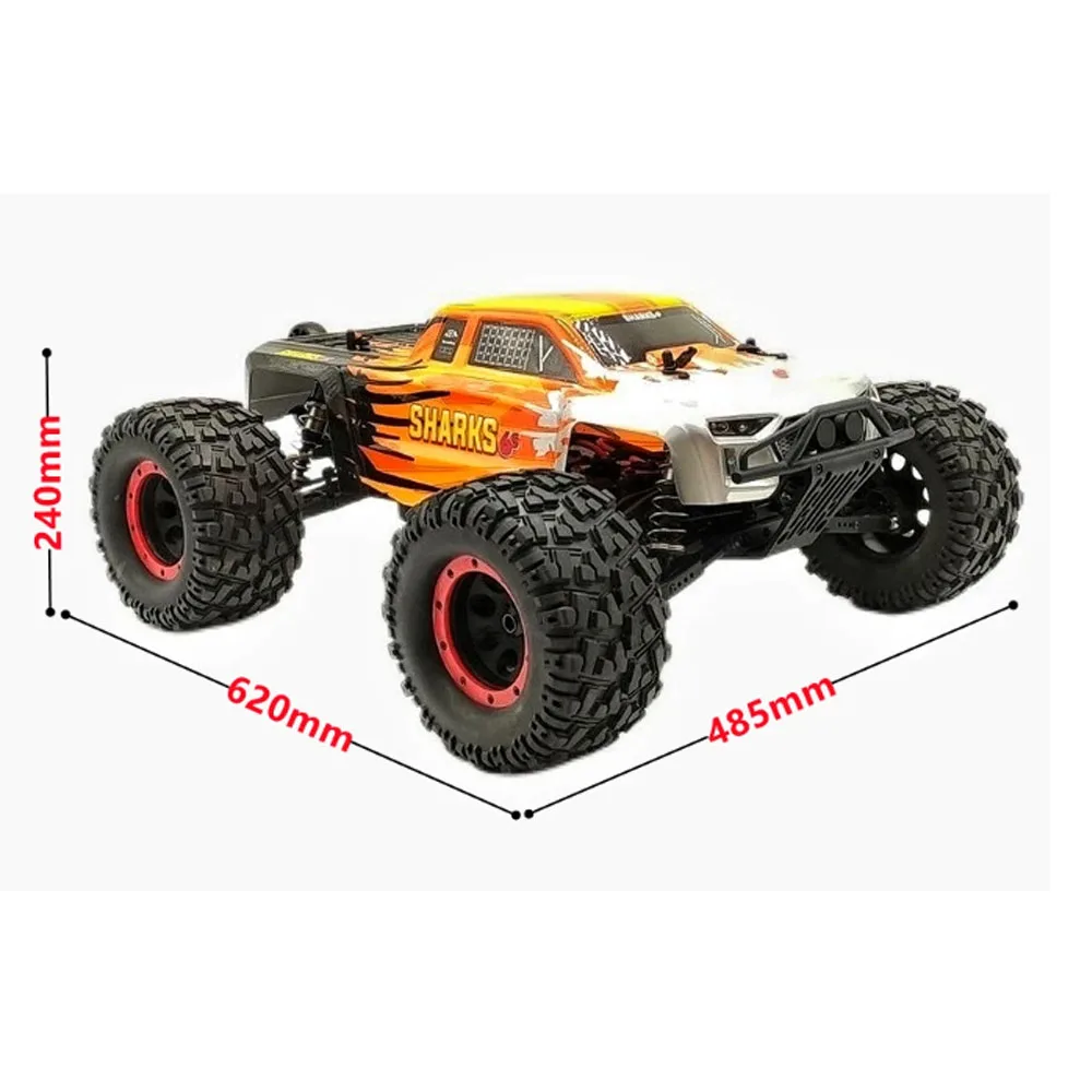 FSR Sharks 1/8 6S Monster truck RC Car 2.4G Brushless High-speed Remote Control Off-road Racing Vehicle for Kids Toys Adults