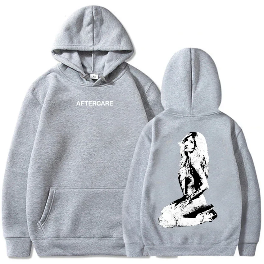 سترة بغطاء للرأس تشبه الماس من AFTERCARE سترة مطبوعة من Nessa Barrett للرجال بأكمام طويلة ملابس الشارع الشهير مع قلنسوة