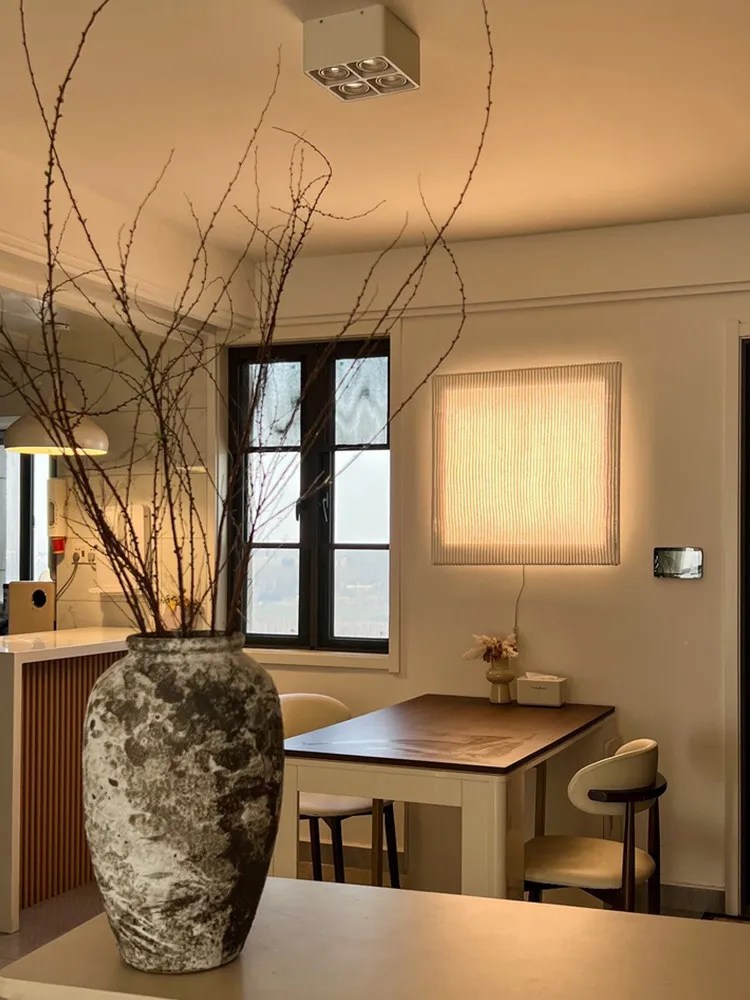 Modern Minimalist LED Wall Lamp Dimmable Hallway Living Room Background Wall Light With Remote Control Ambient Art Wall Sconces