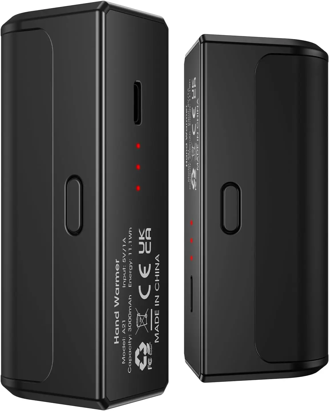 

Перезаряжаемые магнитные грелки для рук, 2 шт., портативный USB-чехол с подогревом емкостью 6000 мАч, нагрев 18 часов, подарок для мужчин и женщин, кемпинг, путешествия