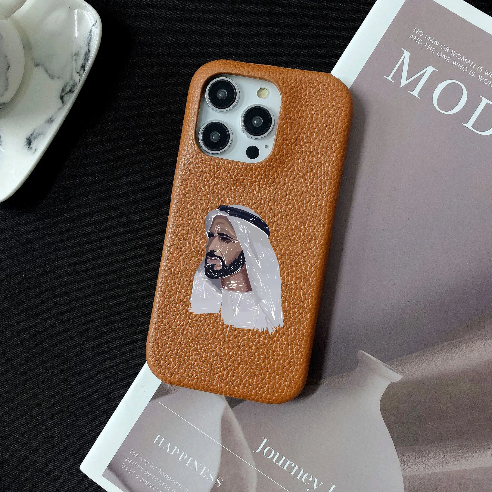Personalised inevitable Initial kafr letters name Leather Case for iphone 11 12 14 13 15 Pro Max 16 14Plus Luxury Hard Covers