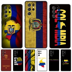 Colombia Flag phone case For Samsung Galaxy S24 S25 S23 S22 Ultra Note 10 20 Plus S20 S21 FE Cover