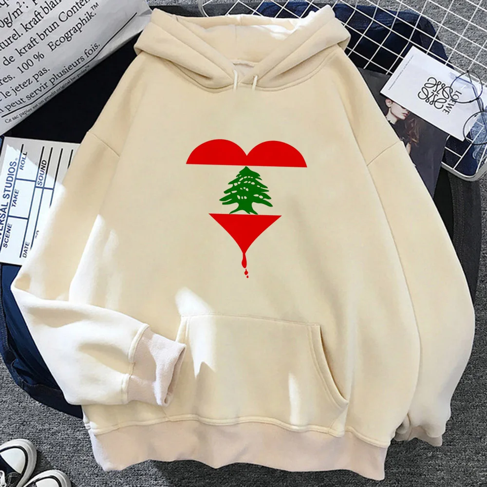 Lebanon hoodie manga Y2K casual wear comic kawaii clothes for teens girl pullover streetwear comfortable casual wear funny