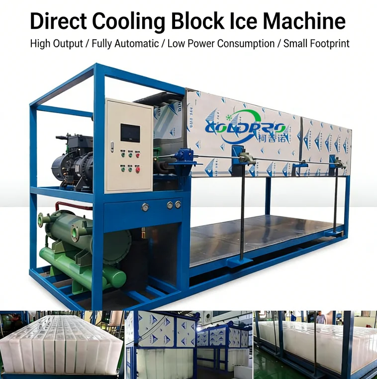 20ton Ice Block Machine With Low Failure Rate And Long Service Life; Block Ice Equipment For Refrigerating Seafood In Ports