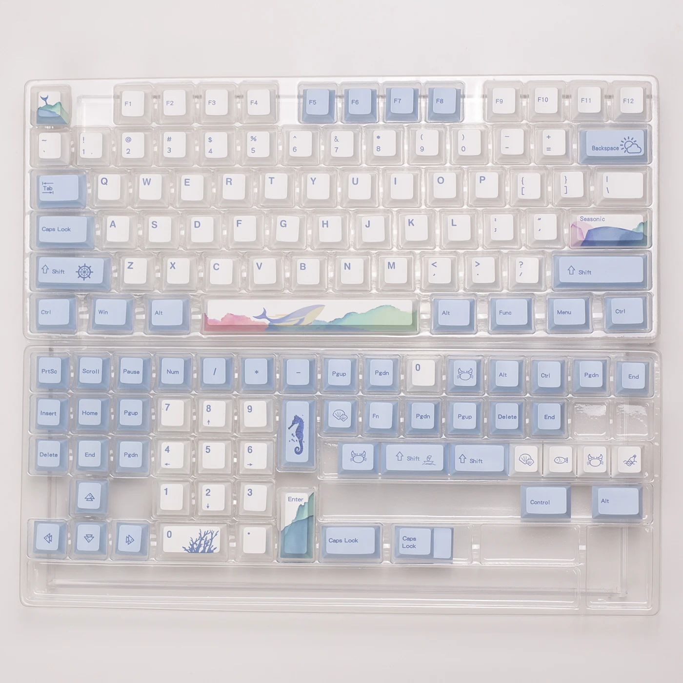 PBT-Material, sublimierte mechanische Tastaturkappe, 108 104 87 68 84 98, 100 Tasten