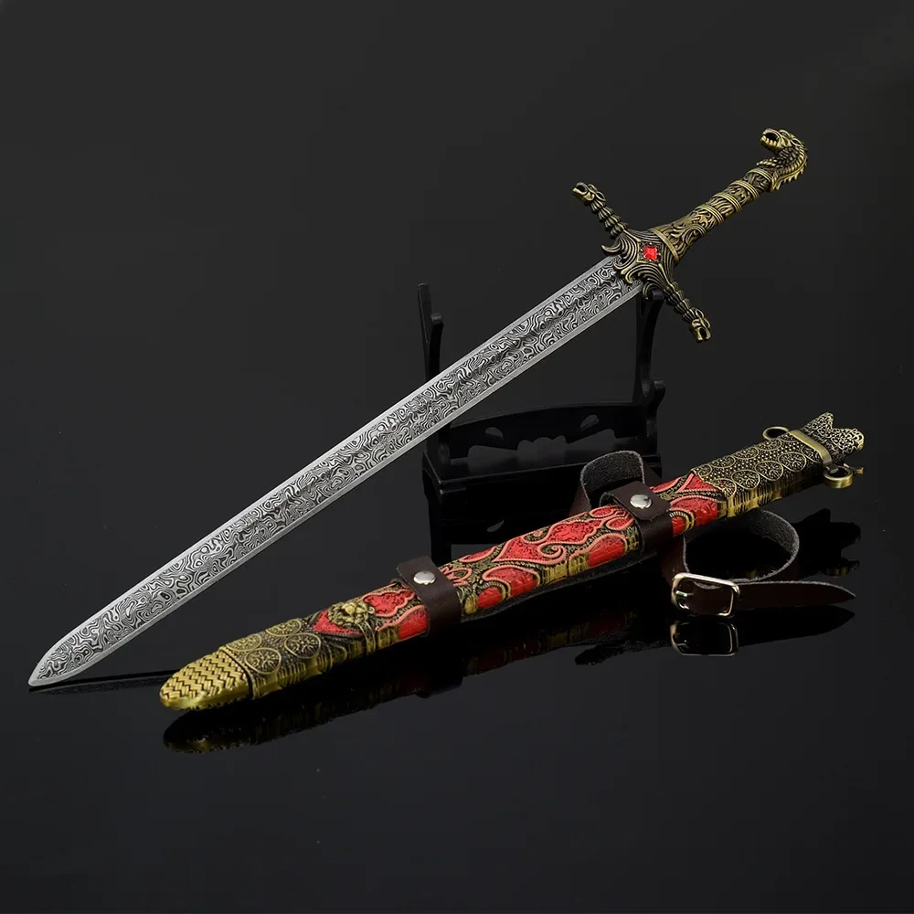 30cm jogo de energia oathkeeper cavaleiro medieval espadas série de tv americana periferia toda arma de metal katana brinquedo de ornamento colecionável