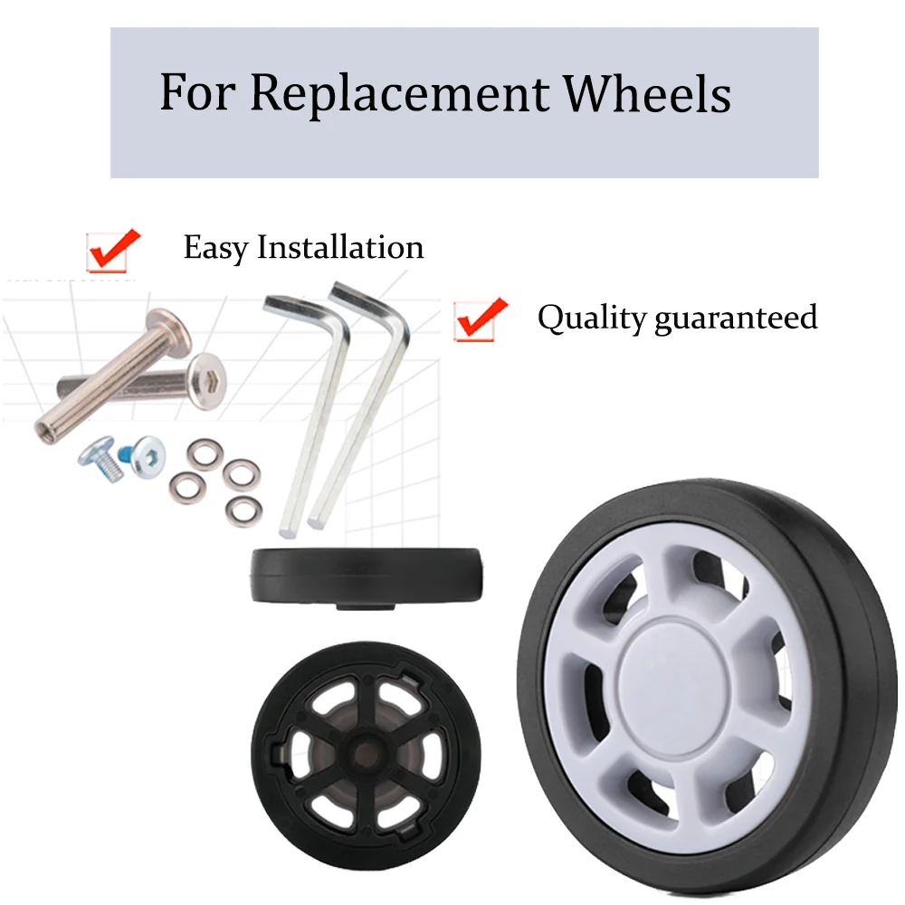 Suitcase Repair FJ-57-14 Roller 360 Rotation Single Wheel Luggage Caster Wear Resistant Trolley Case Smooth