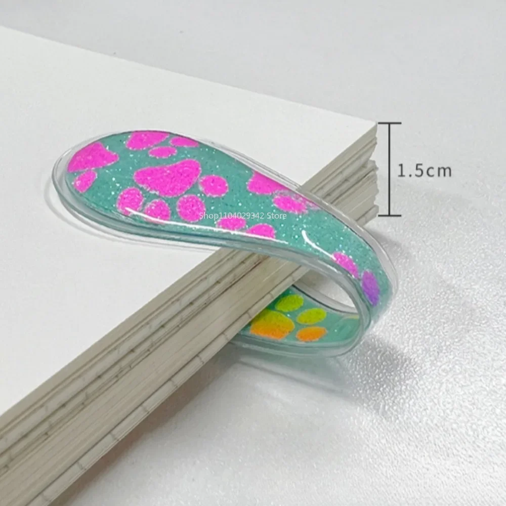 1PC Double Sided Magnetic Bookmark Journal PVC Clips Creative Decorative Paper Cards School Stationery Supplies Kawaii Bookmarks